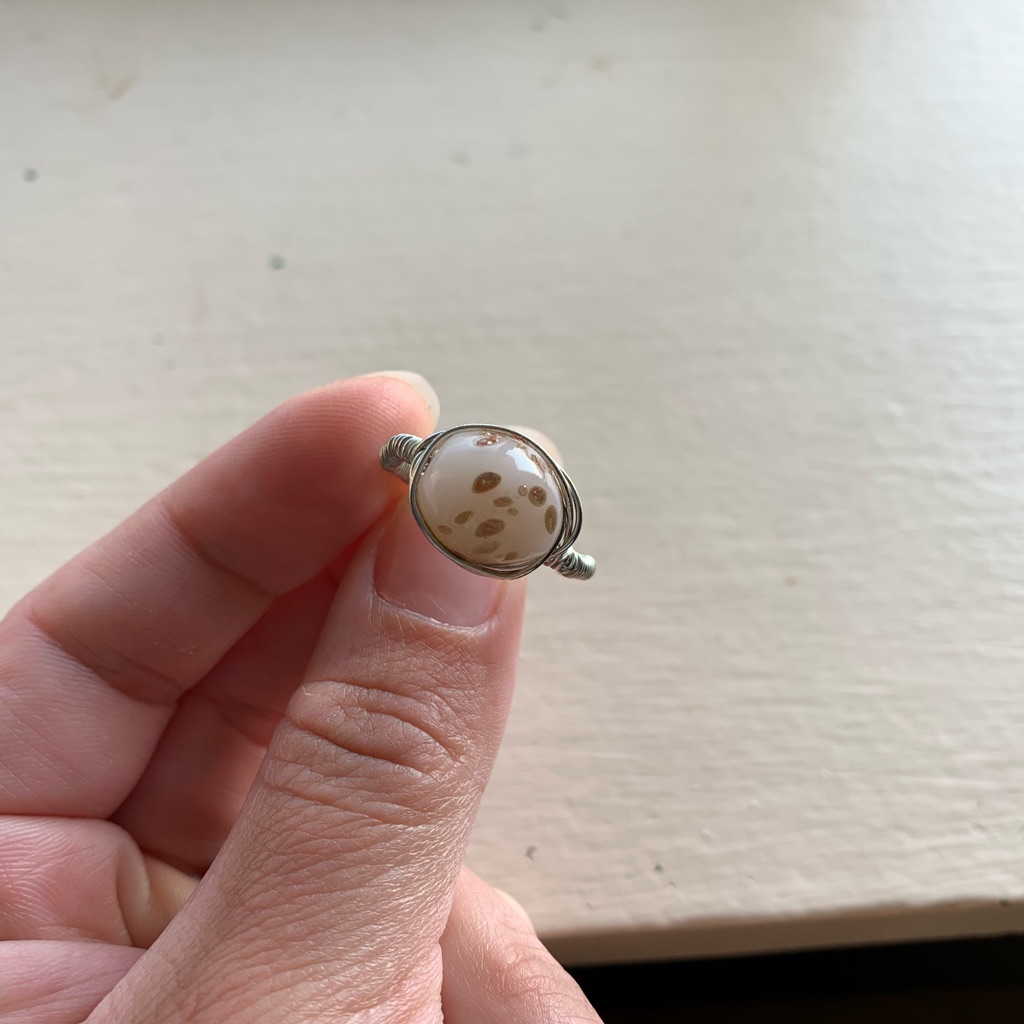 Speckled Bead Ring